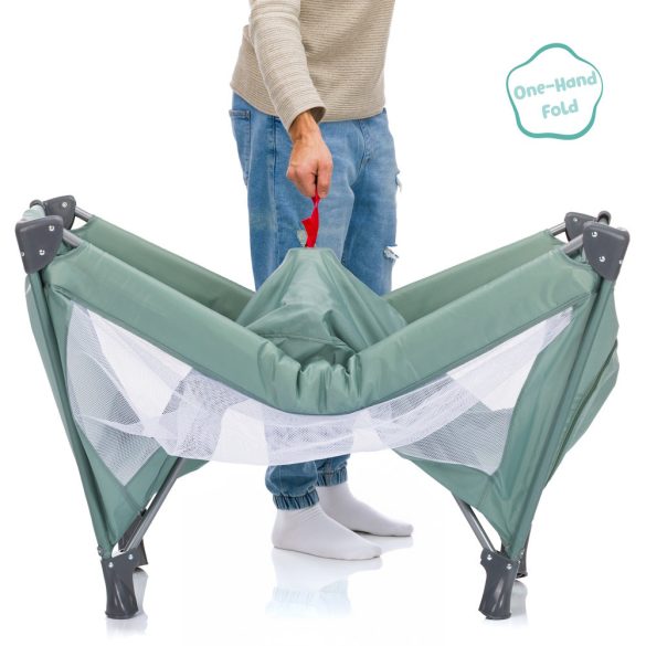 Fillikid utazóágy Valentina 120x60cm zöld 4066-04