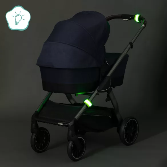 Fillikid csattanó szalag LED babakocsihoz sárga 599-08