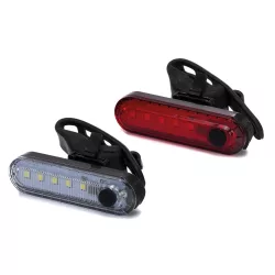   Fillikid biztonsági lámpa babakocsira Easy fix piros-fehér 2db 589-00