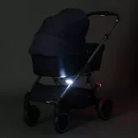 Fillikid biztonsági lámpa babakocsira Easy fix piros-fehér 2db 589-00