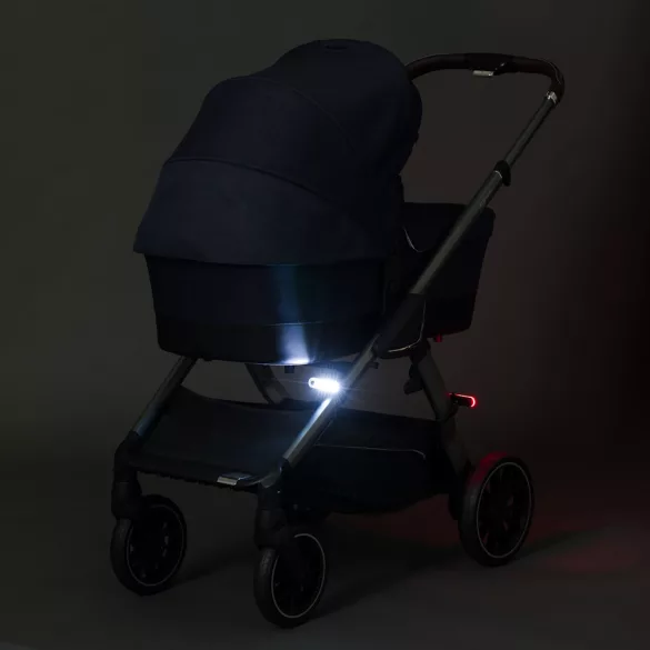 Fillikid biztonsági lámpa babakocsira Easy fix piros-fehér 2db 589-00