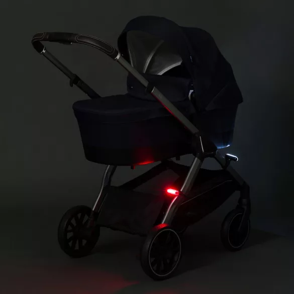 Fillikid biztonsági lámpa babakocsira Easy fix piros-fehér 2db 589-00