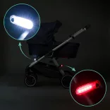 Fillikid biztonsági lámpa babakocsira Easy fix piros-fehér 2db 589-00