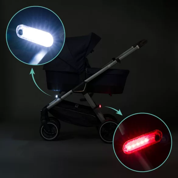 Fillikid biztonsági lámpa babakocsira Easy fix piros-fehér 2db 589-00