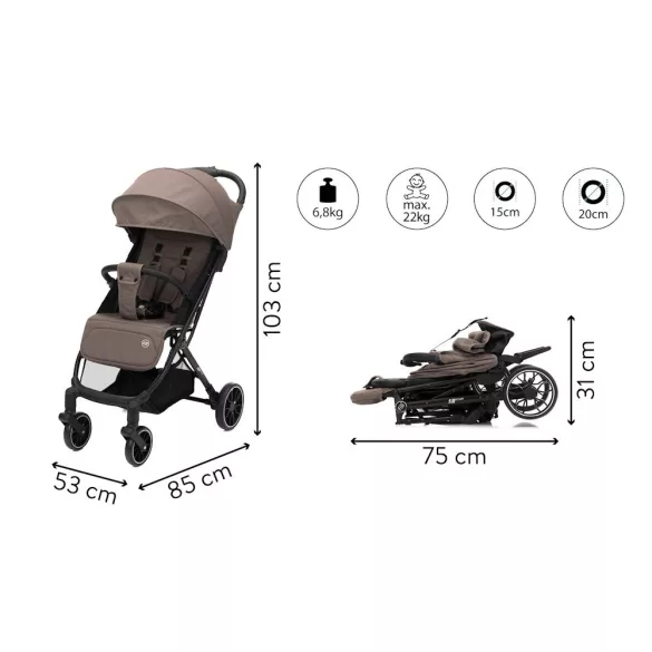 Fill sportbabakocsi Rover taupe K868-29