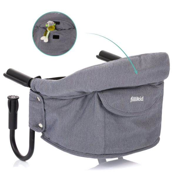Fillikid etetõszék asztali Comfort szürke 399-07