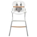 Béaba Up & Down Magas Etetőszék- Szürke - Fehér