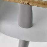 Béaba Up & Down Magas Etetőszék- Szürke - Fehér