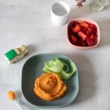 Béaba Szilikon étkező szett - 4 db - Eukaliptusz