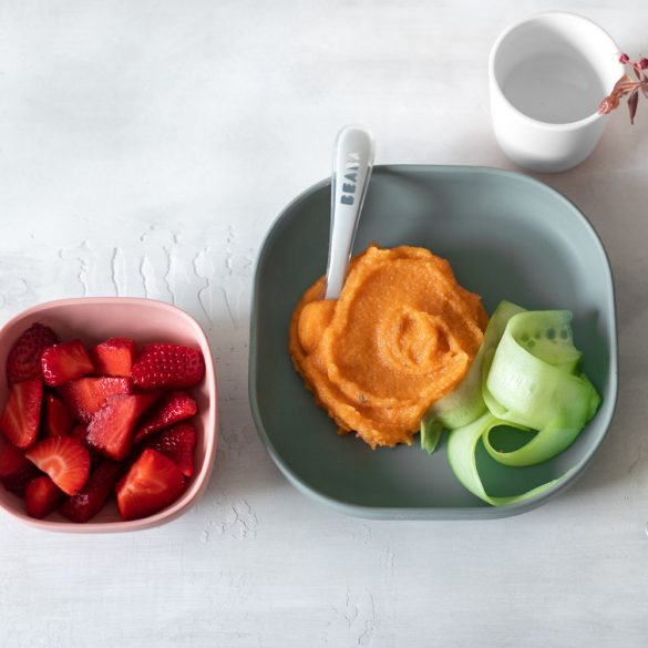 Béaba Szilikon étkező szett - 4 db - Eukaliptusz