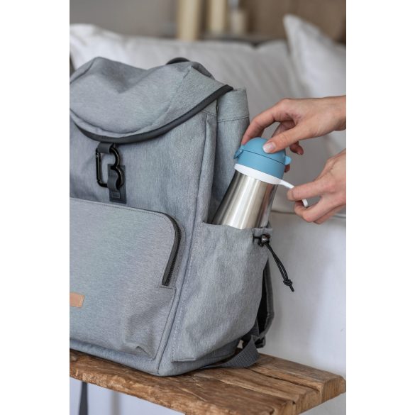 Béaba Rozsdamentes Acél Kulacs  Fogantyúval - 350 ml - Viharkék