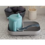 Béaba Szilikon tanuló étkészlet + pohár - Kék