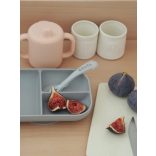 Béaba Szilikon tanuló étkészlet + pohár - Rózsaszín