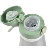 Béaba Rozsdamentes Acél Kulacs Fogantyúval - 350 ml - Zsályazöld