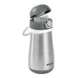 Béaba Rozsdamentes Acél Kulacs Fogantyúval - 350 ml - Sötétszürke