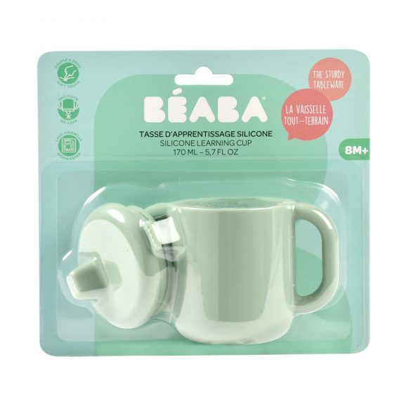 Béaba Szilikon tanulópohár - Zsályazöld