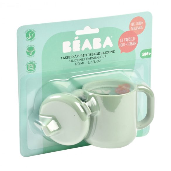 Béaba Szilikon tanulópohár - Zsályazöld