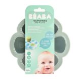 Béaba Szilikon multifunkciós bébiétel tároló - 6 x 90 ml - Zsálya zöld