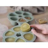 Béaba Szilikon multifunkciós bébiétel tároló - 6 x 150 ml - Zsálya zöld