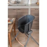 Béaba Up & Down Magas Etetőszék - Sötétszürke