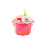 POLESIE műanyag formabedobó vödör 6 db-os PINK