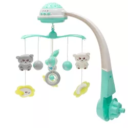 Baby Mix zenélő forgó  éjszakai fénnyel-Menta