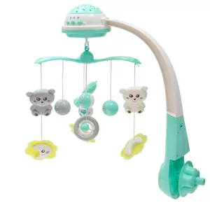 Baby Mix zenélő forgó  éjszakai fénnyel-Menta