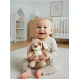 Baby Mix plüss játék Kutya-Barna