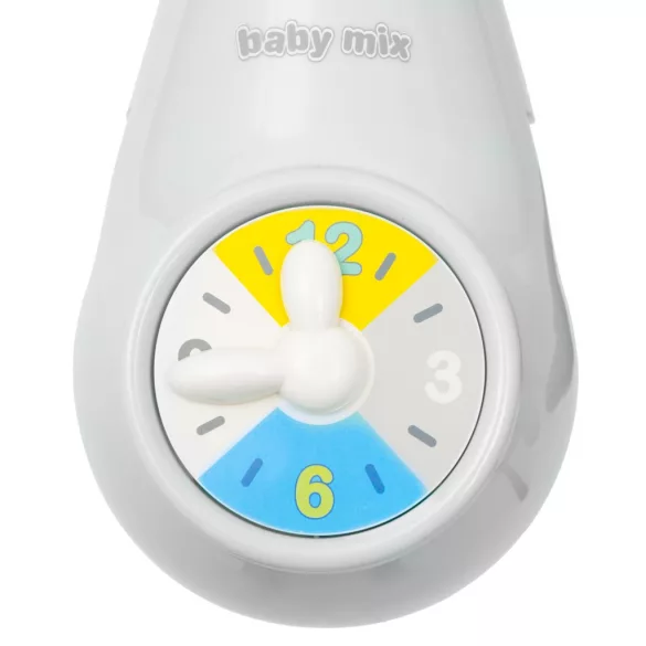 Baby Mix zenélő forgó  éjszakai fénnyel-Szürke