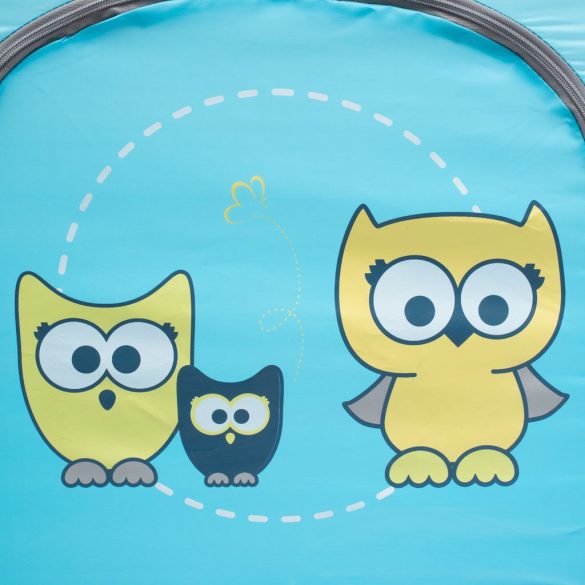 Baby mix utazóágy Bagoly egyszintes - Kék