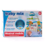 Baby Mix zenélő forgó  éjszakai fénnyel-Piros