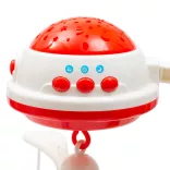 Baby Mix zenélő forgó  éjszakai fénnyel-Piros