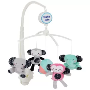 Baby mix zenélő forgó - Elefánt és majom