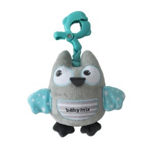 Baby Mix plüss játék bagoly-Menta