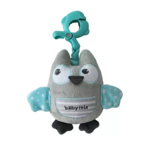 Baby Mix plüss játék bagoly-Menta