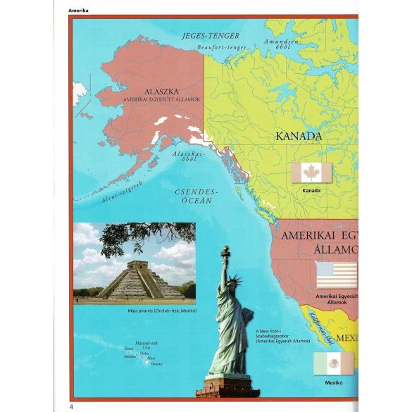 Napraforgó Képes atlasz gyermekeknek - A világ zászlói matricákkal