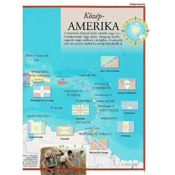 Napraforgó Képes atlasz gyermekeknek - A világ zászlói matricákkal