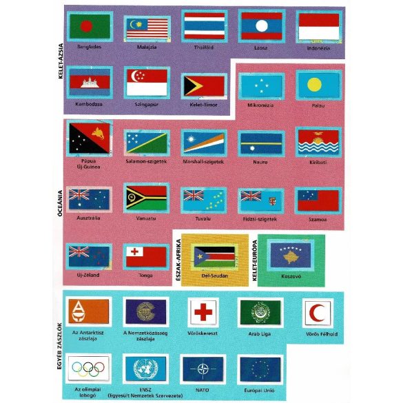 Napraforgó Képes atlasz gyermekeknek - A világ zászlói matricákkal