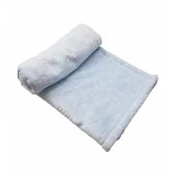 Wellsoft Babatakaró Nyomott mintás 70×90 -Kék