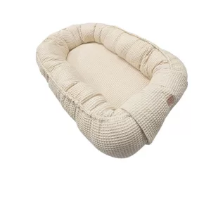 Vaganza babafészek waffle 85x60 cm- Ecrü