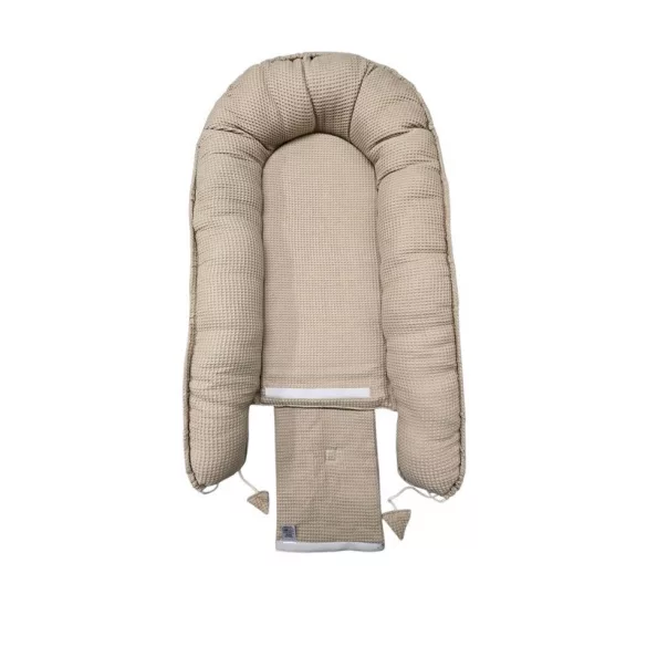 Vaganza babafészek waffle 85x60 cm- Mogyoró