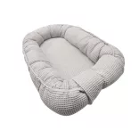 Vaganza babafészek waffle 85x60 cm- Szürke