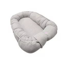 Vaganza babafészek waffle 85x60 cm- Szürke