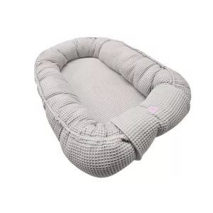 Vaganza babafészek waffle 85x60 cm- Szürke