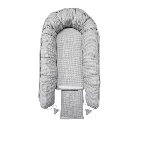 Vaganza babafészek waffle 85x60 cm- Szürke