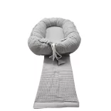 Vaganza babafészek waffle 85x60 cm- Szürke