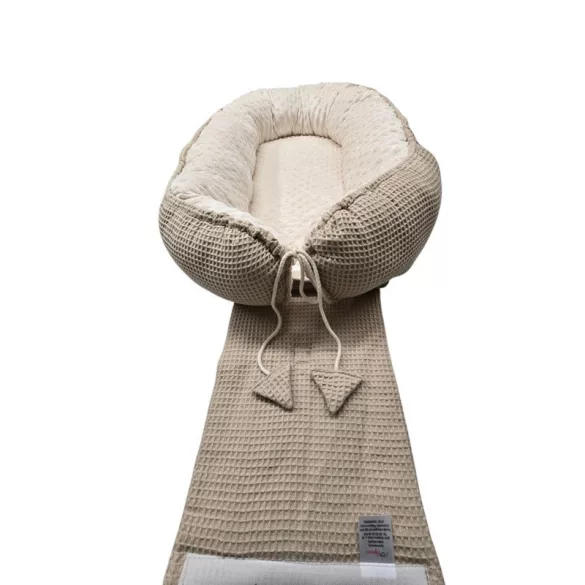 Vaganza babafészek waffle/wellsoft 85x60 cm- Mogyoró