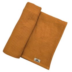 Vaganza Waffle babatakaró 100x140 -Mustár