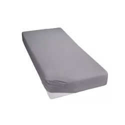 Pamut strech lepedő 60x120-70x140cm - világos szürke