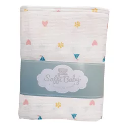 Soffi Baby takaró muszlin dupla vitorlás 70x90cm
